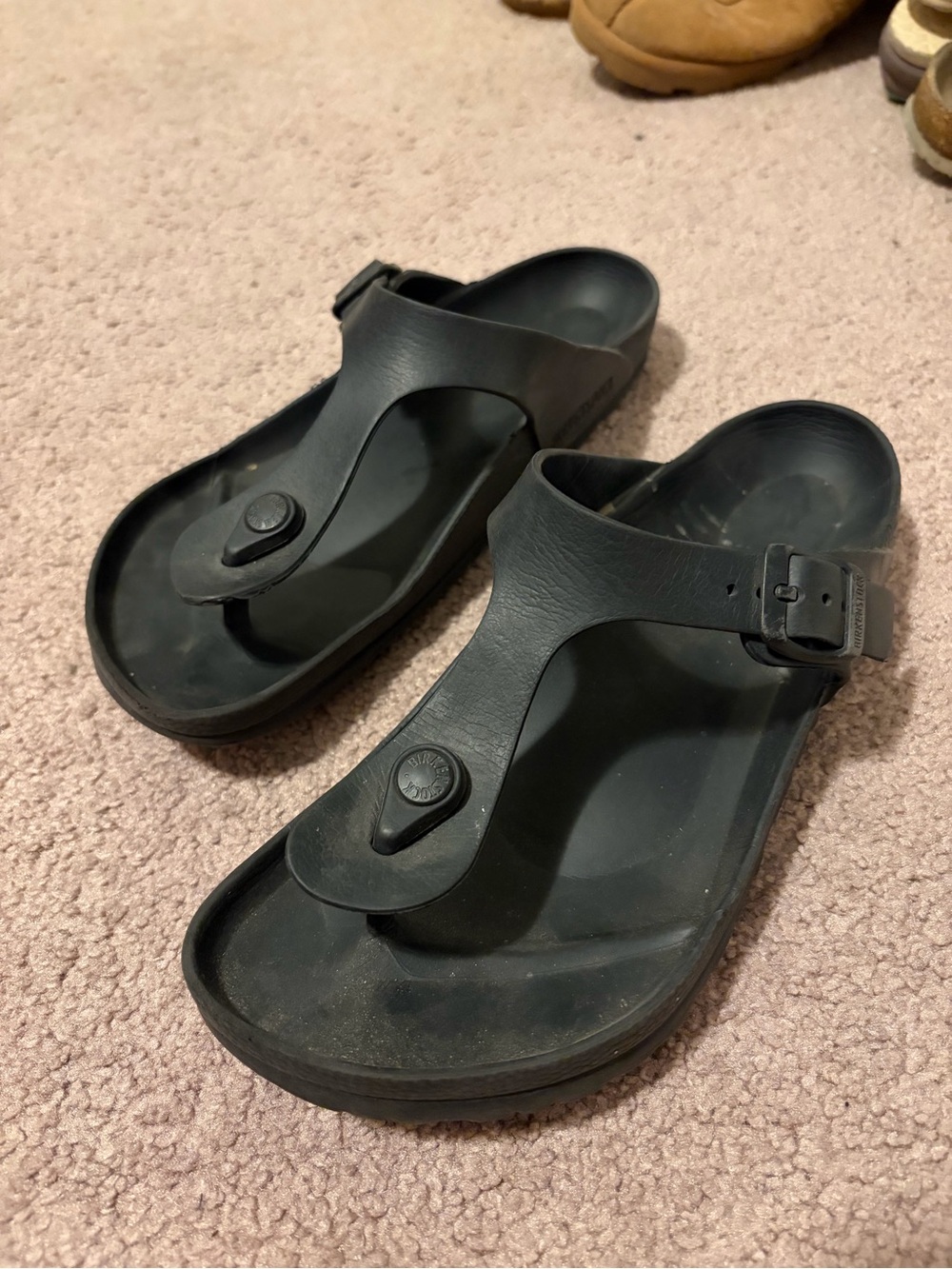 🐢 BIRKENSTOCK - Size 38 - Black Waterproof Sandals